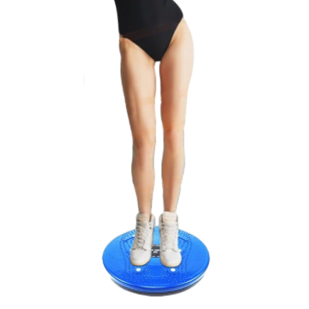 Twist Waist Disc Board with Drawstring Sports Gym Accessories Blue