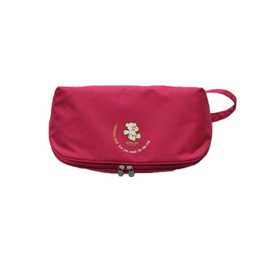 Women's Travel Storage Bag Underwear Bra Sorting Organizer Bags -Red