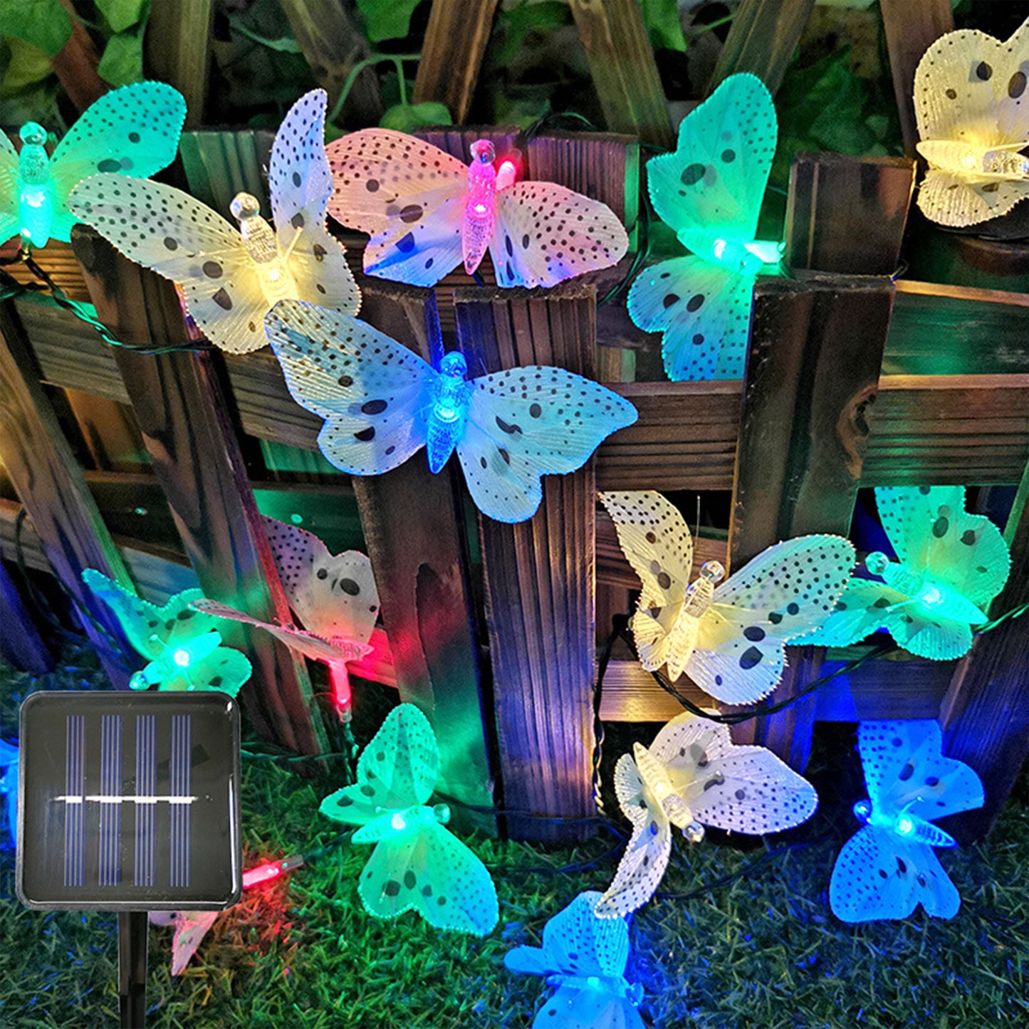 12/20 LED Solar Butterfly String Lights Outdoor Lighting Decoration Lamps