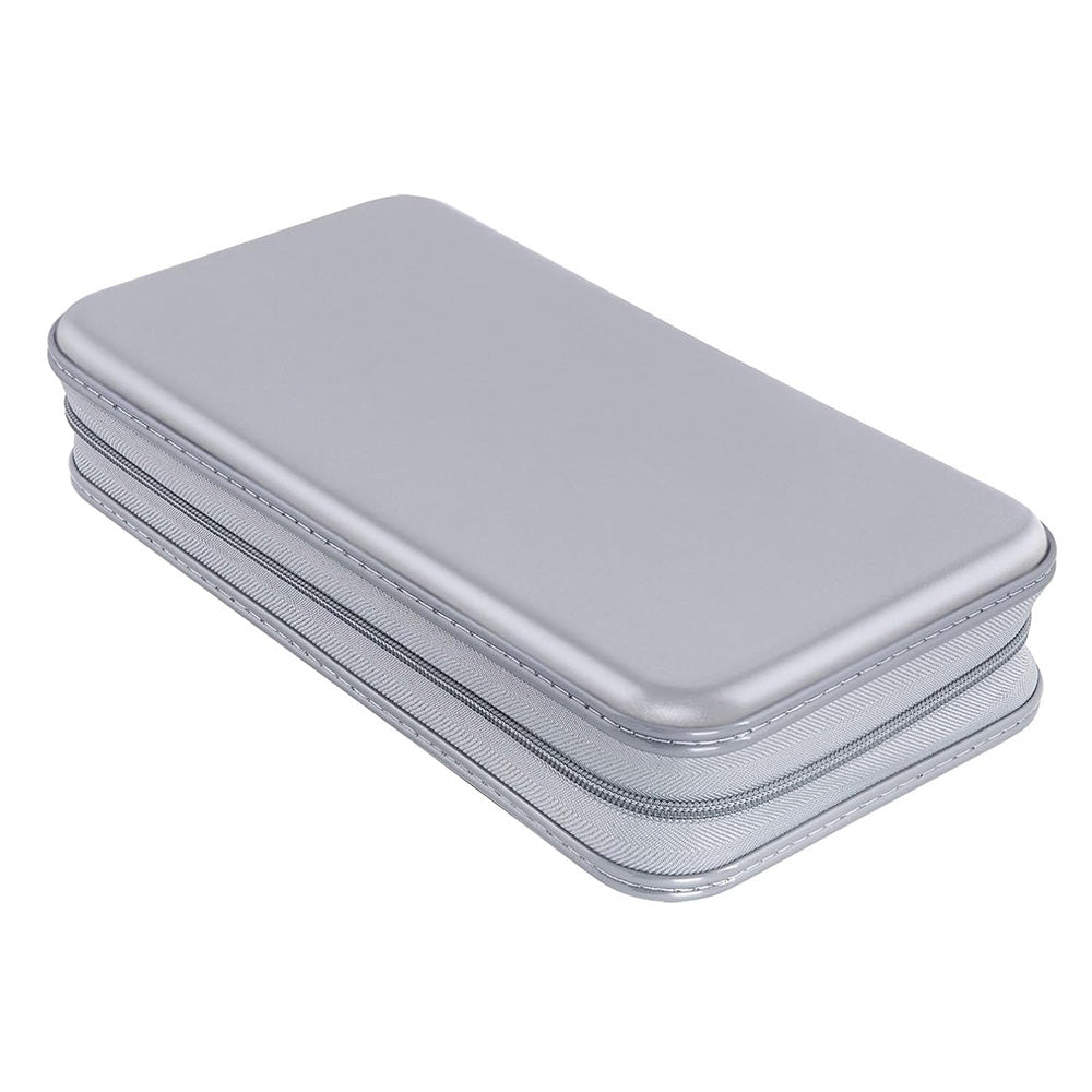 80 Capacity CD Case Holder DVD Disc Storage Binder Wallet for Car Home Office Grey