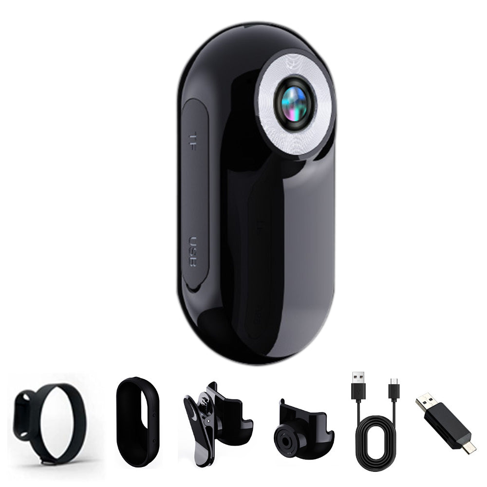 1080P Wearable Action Body Cam Thumb Size Pet Camera with Collar