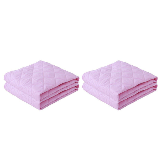 2Pcs Reusable Large Urine Change Mat Water Resistant Nappy Diaper Changing Pad Pink