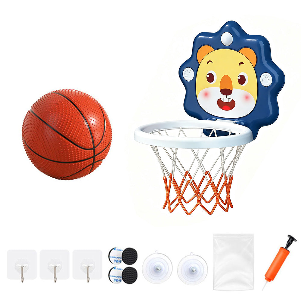 Adjustable Indoor Basketball Hoop for Kids ¨C Toddlers Mini Basketball Set Blue