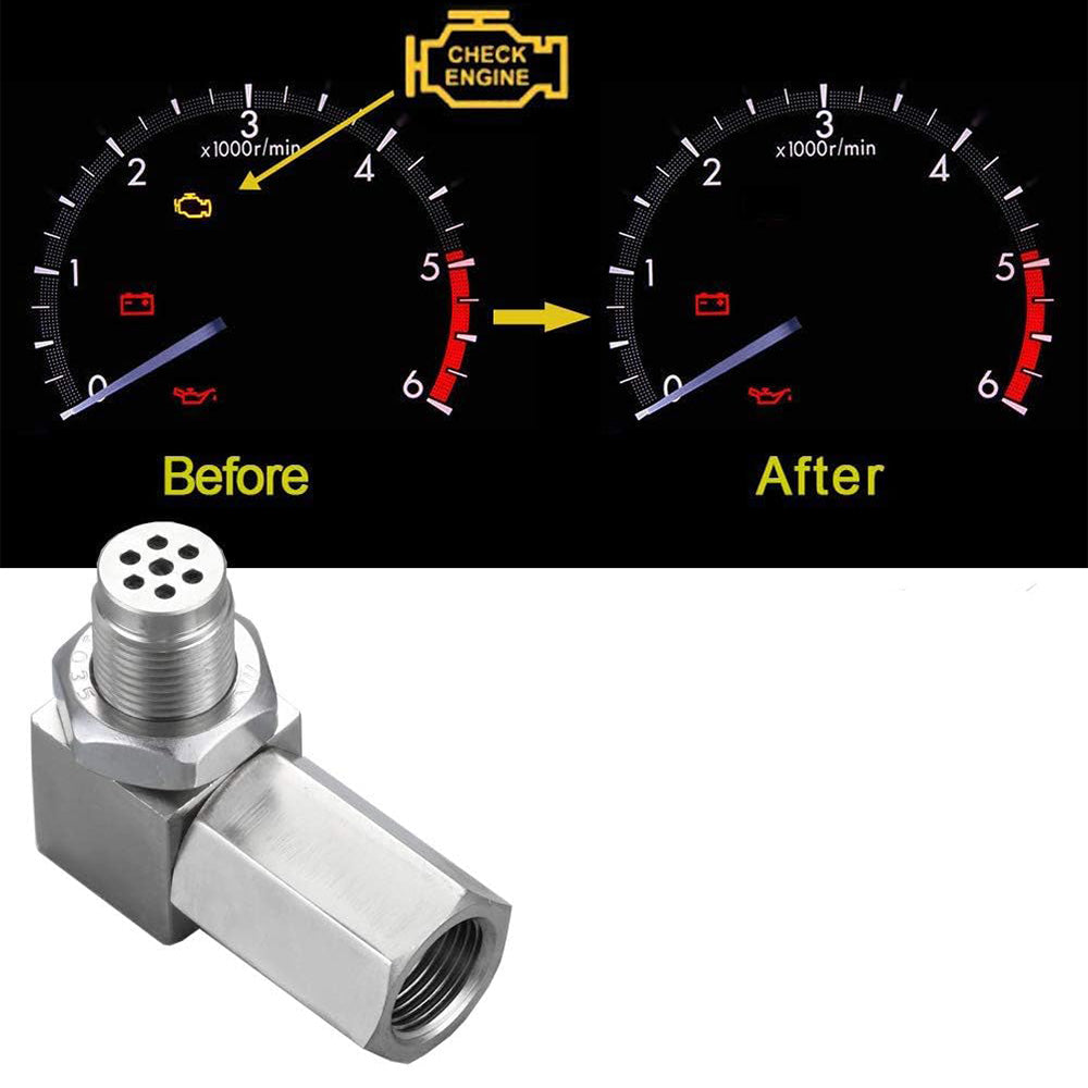 90 Degree Extender Adapter Oxygen O2 Sensor Spacer Bung Extension Catalytic Converter