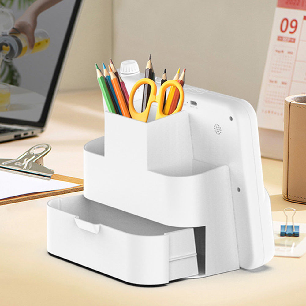 Visual Countdown Timer Clock Task Board and Pen Holder - Pink