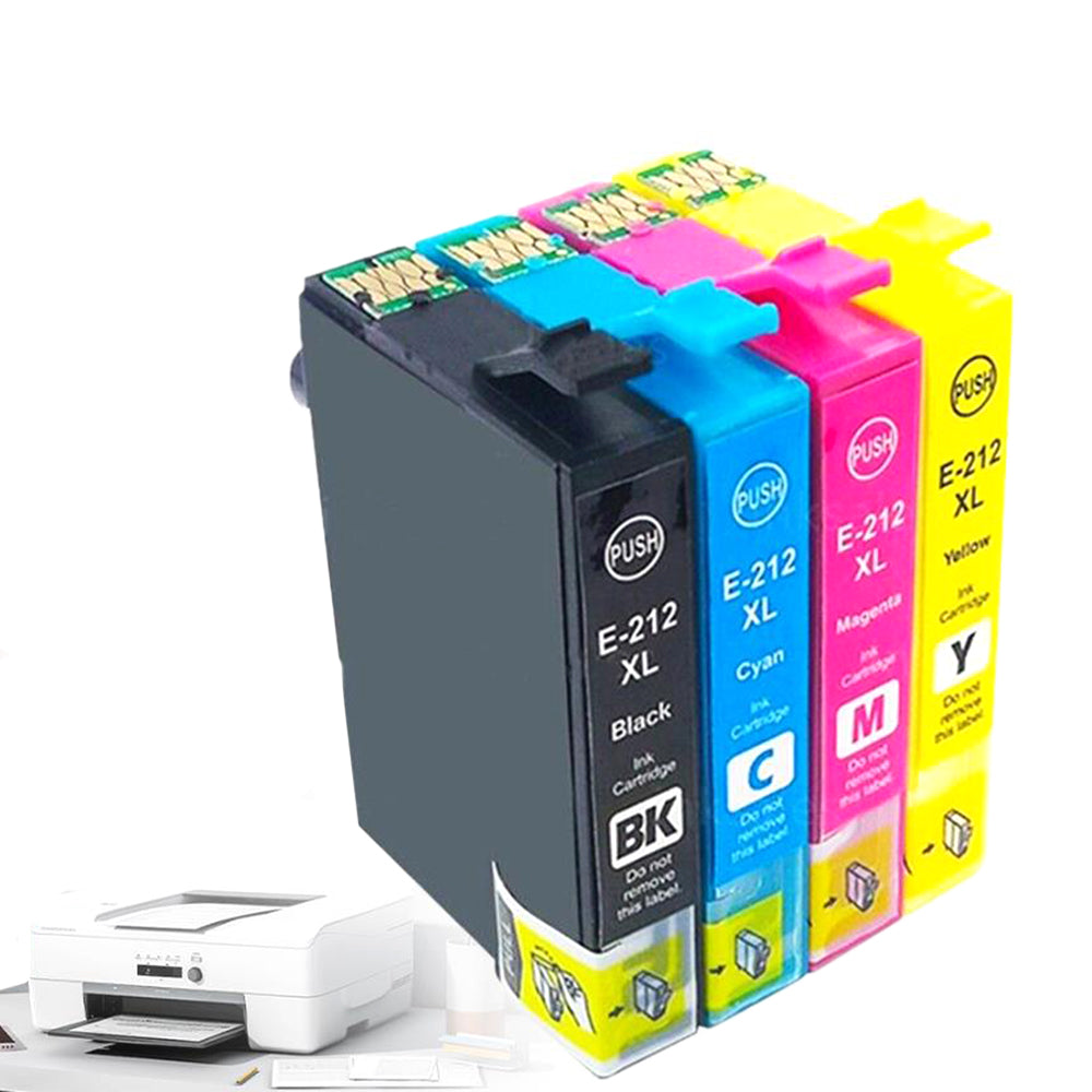 4 Colors Ink Cartridges Compatible for Epson WorkForce WF-2830 WF-2850