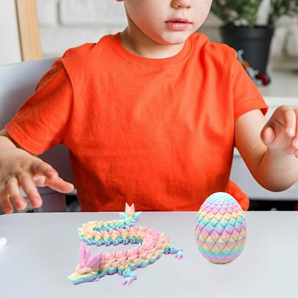 3D Printed Dragon Egg with Dragon Flexible Dragon Egg Surprise Toy Style 2