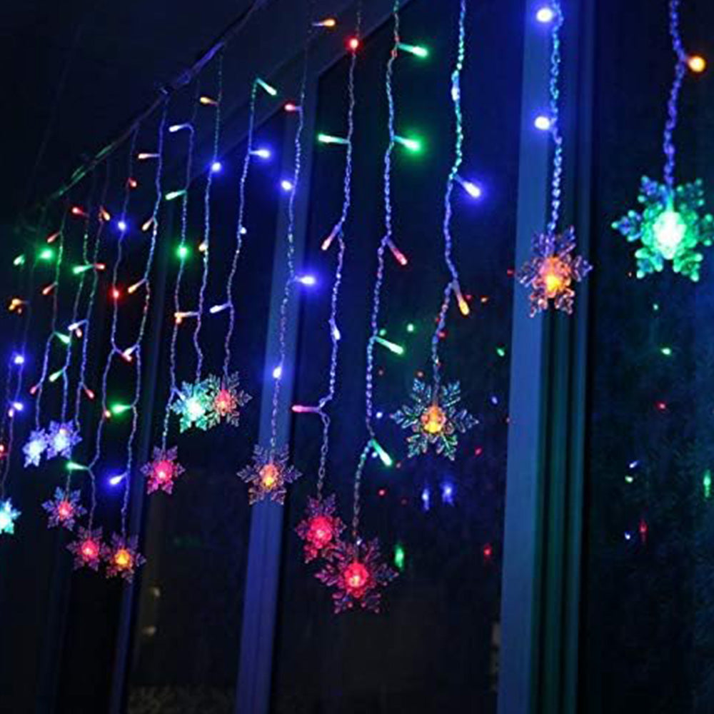 4m Waterproof Curtain String Lights for Christmas Window & Party Decorations Style 2