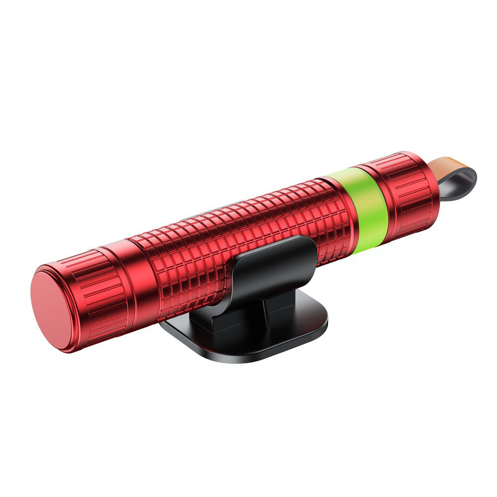 Car Safety Hammer with Window Breaker & Seat Belt Cutter Red
