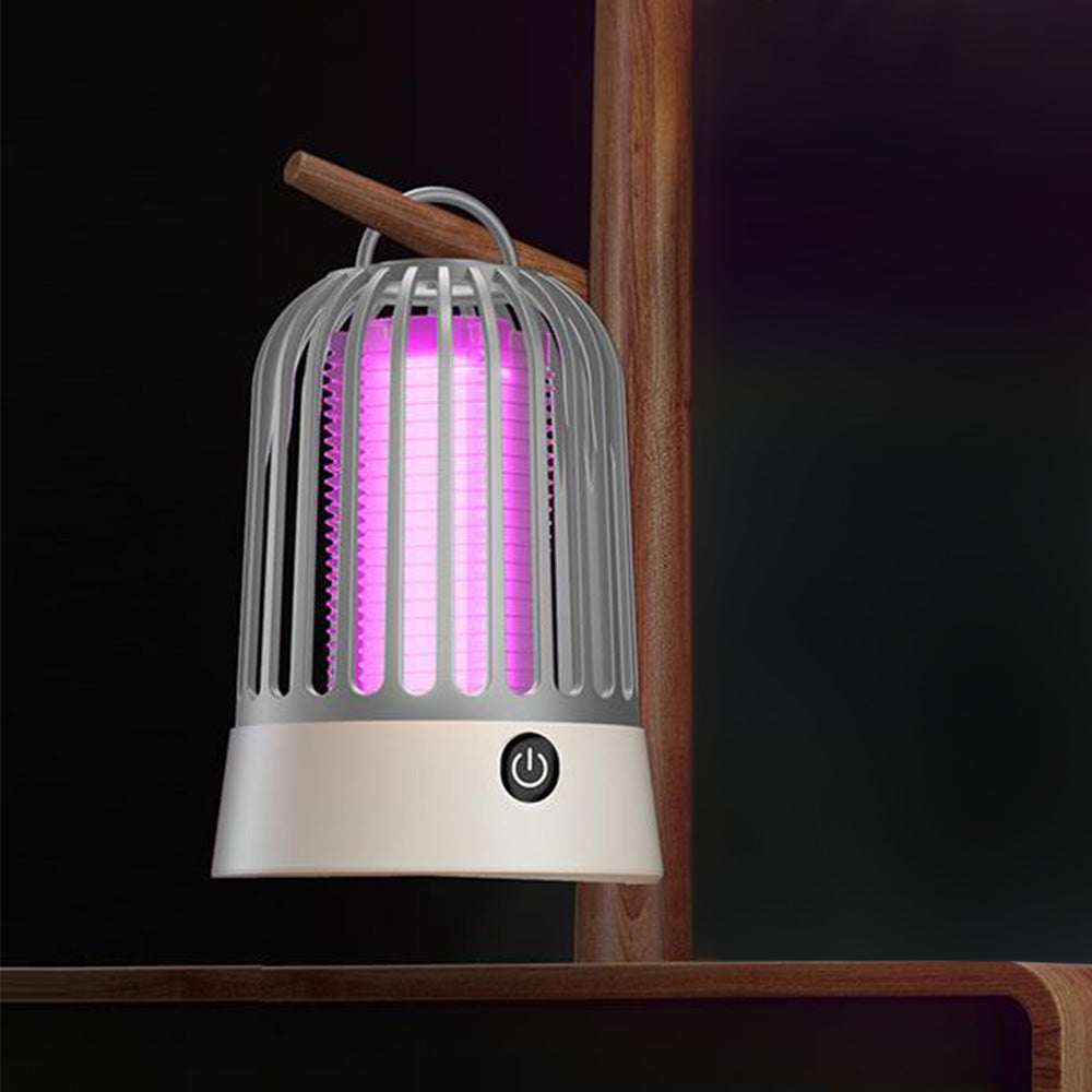 Electric Mosquito Zapper Portable Rechargeable Mosquito Killer Lamp Grey