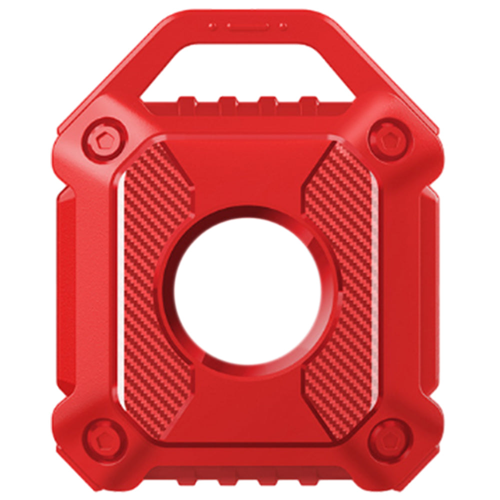 2Pcs For Apple AirTag Protective Case Water-Resistant TPU Full Cover with Key Ring Red