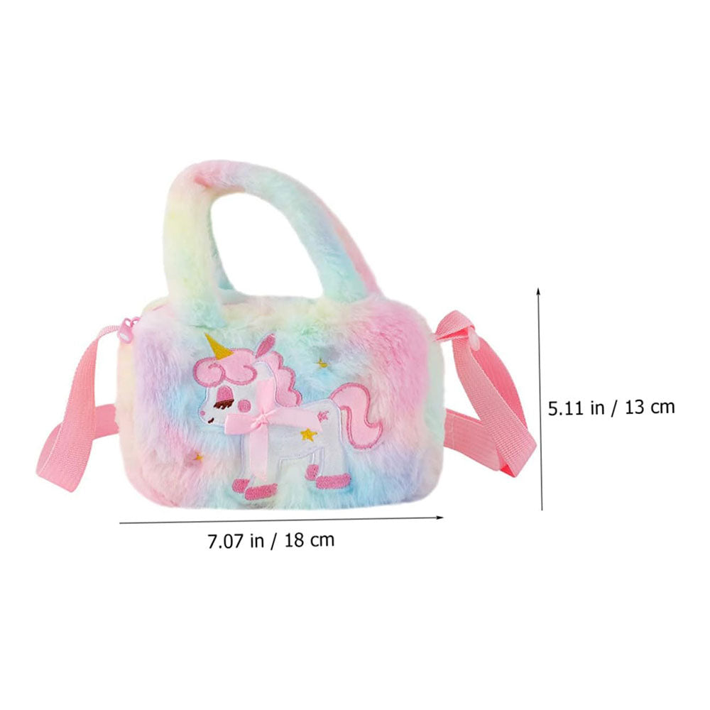 Cute Unicorn Sling Bag Set for Girls Rainbow Crossbody Bag Dress Up Accessories Style 2