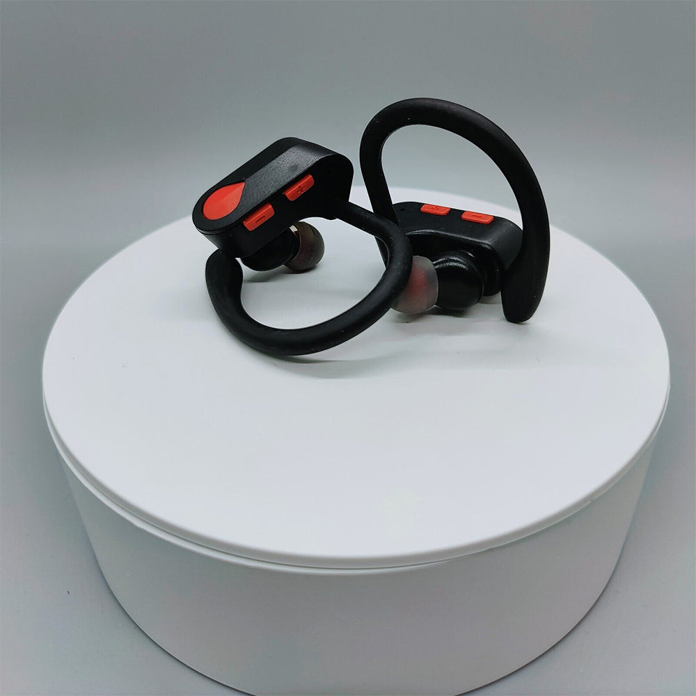 Bluetooth 5.0 Stereo Headphones with Microphone Sports Over Hook Earbuds