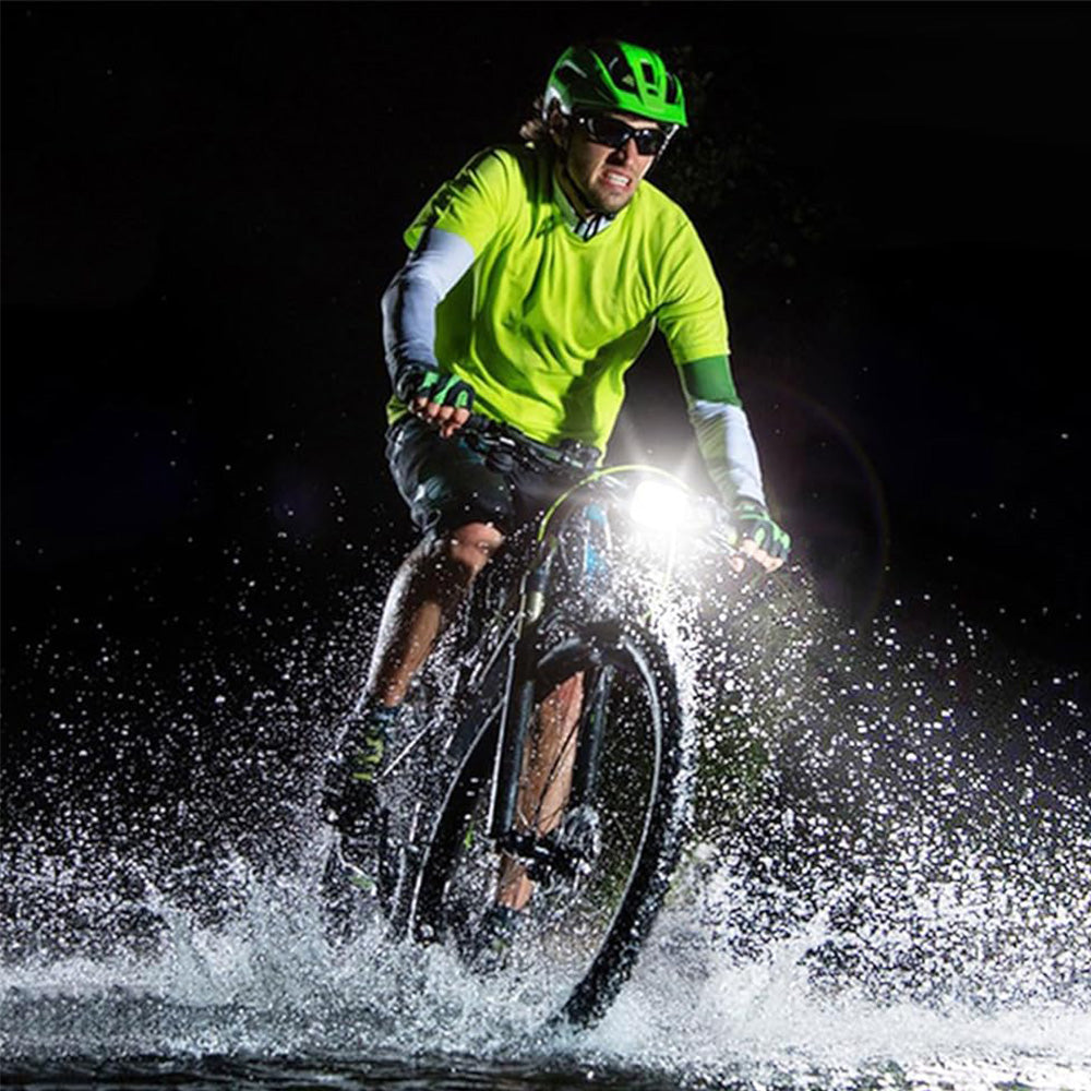 Water Resistant Front and Back Bike Lights for Night Riding USB Rechargeable Bicycle Headlight and Tail Light Set