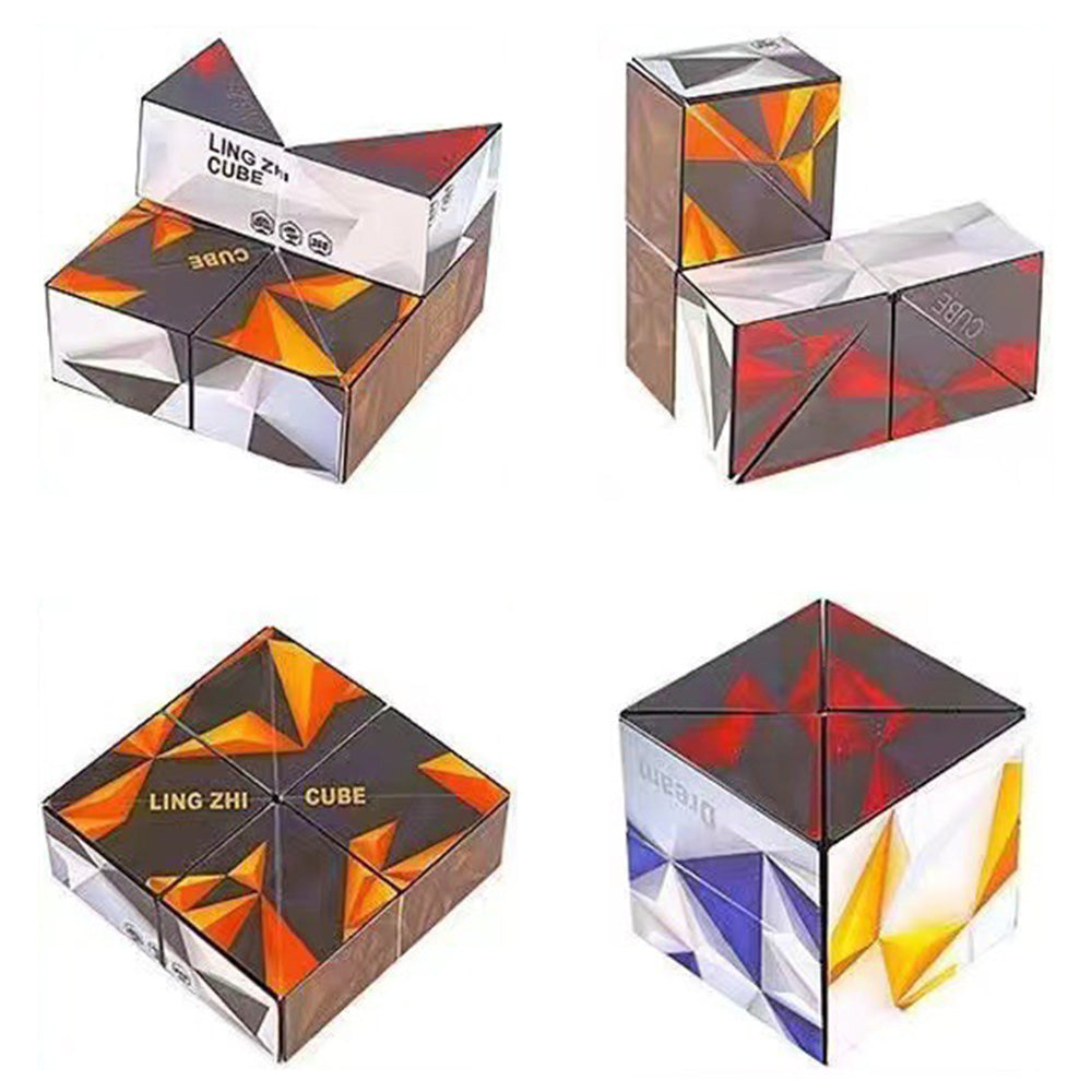 4Pcs Infinity Cube Puzzle Toys Sensory Geometric Infinity Cube Toys Style 2