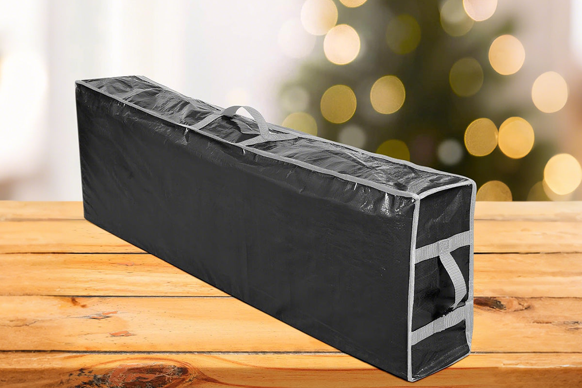 Wrapping Paper Storage Container Gift Wrap Organizer for Ribbon Accessories -Black