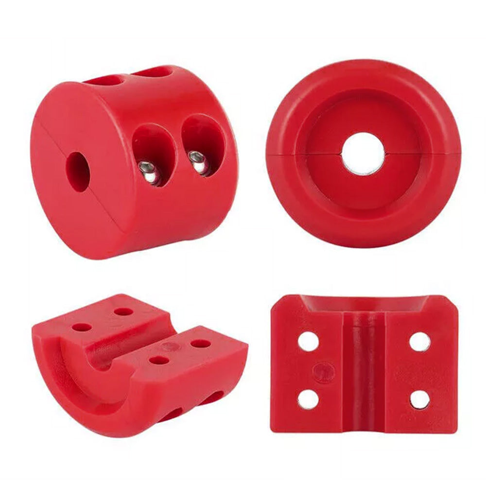 Winch Cable Stopper Rubber Line Stop Hook Saver with Allen Wrench Red