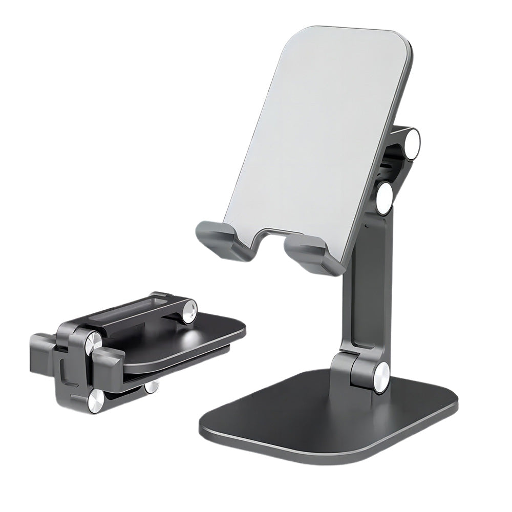 2 PCS Adjustable Phone Stand Holder Foldable Tablet Desktop Stand Portable Wide Compatibility Black