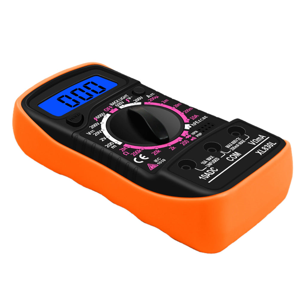 Digital Multimeter DC AC Voltmeter Voltmeter and Ohm Volt Amp Meter with PTC protection