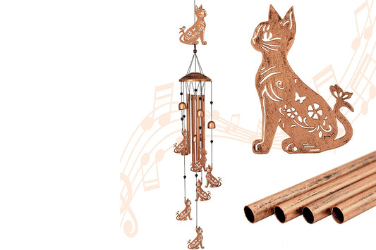 Wind Chime for Outside Patio Garden -Cat