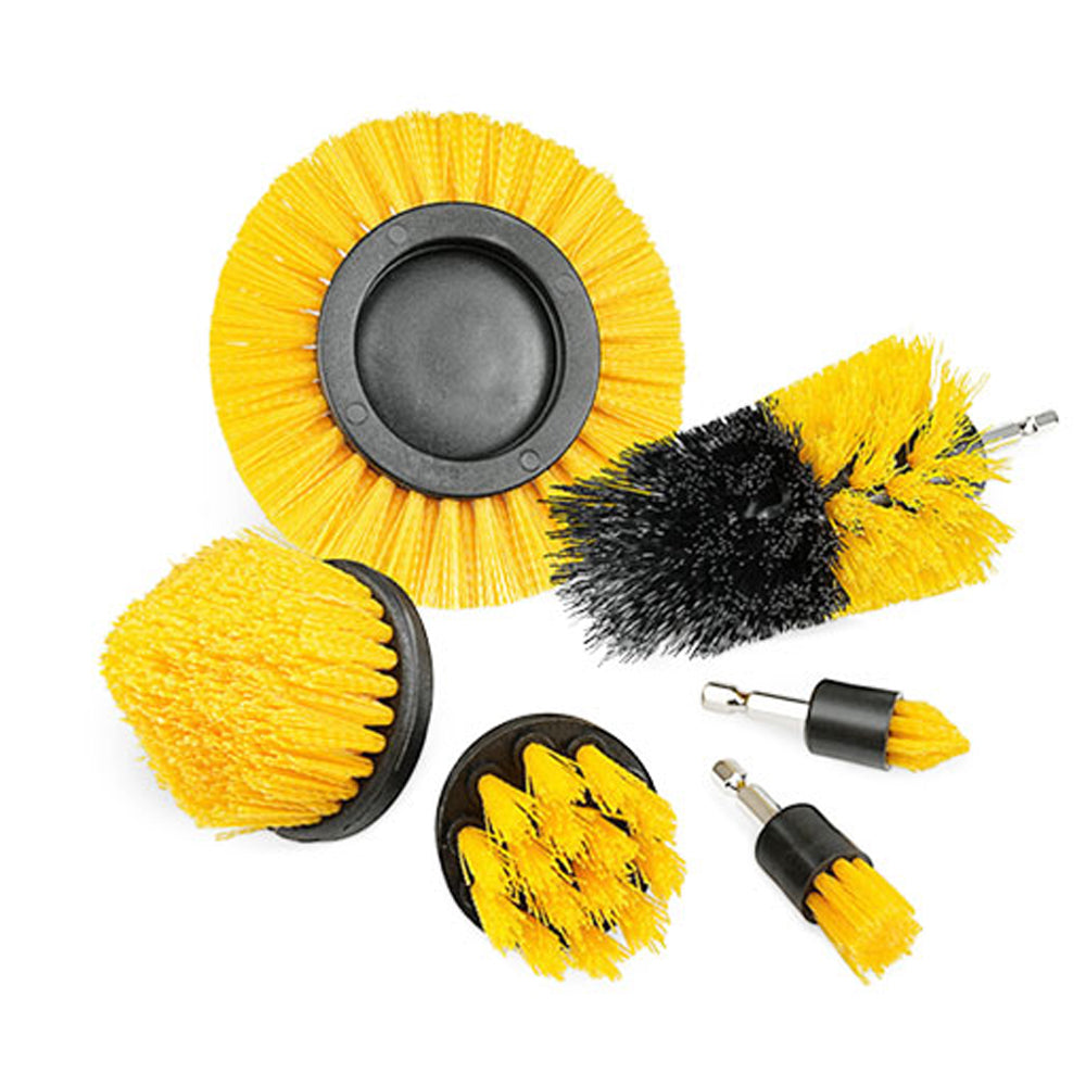 6Pieces Electric Drill Brush Attachment Cleaning Set Power Scrubber Shower Tile Auto Cleaning Tools