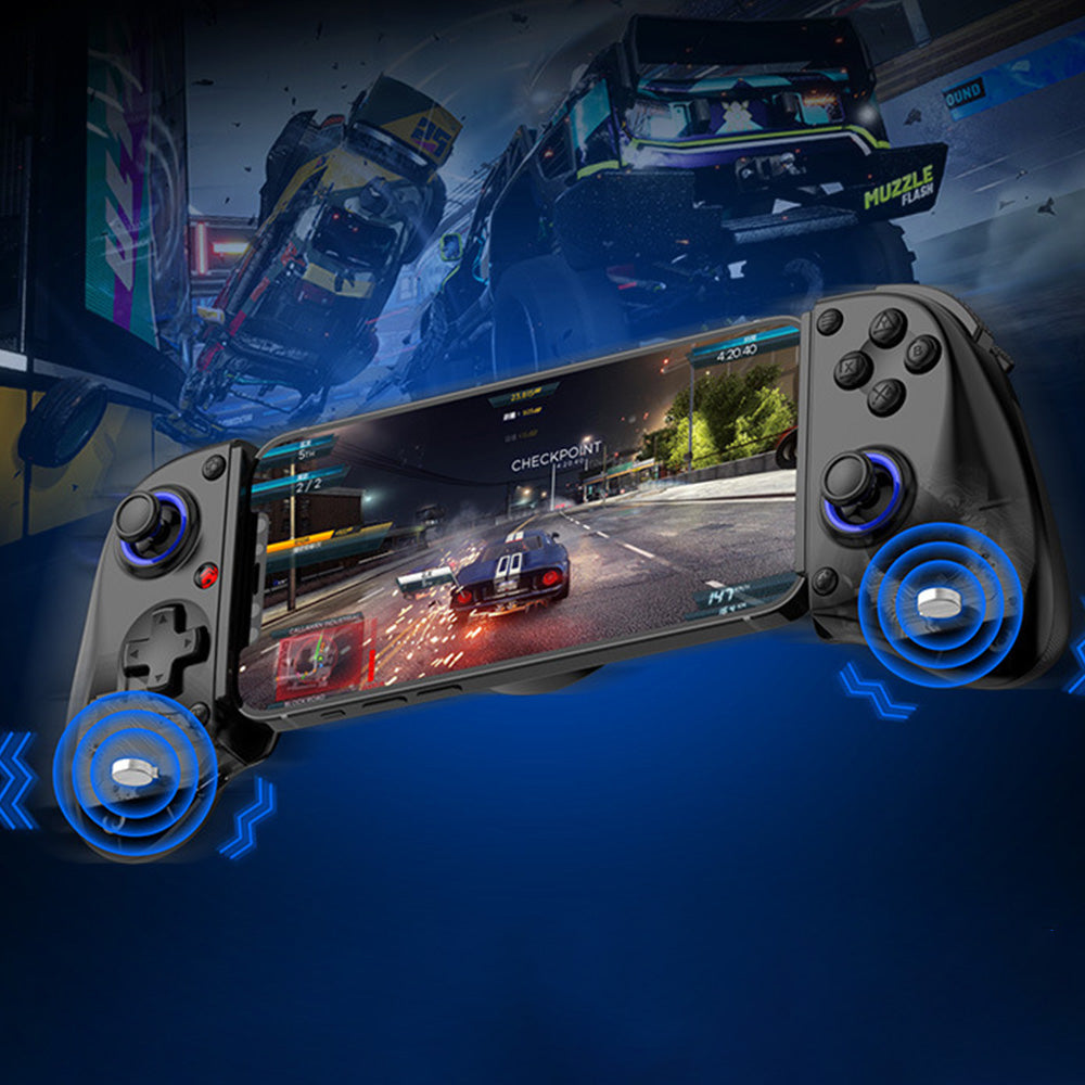 Wireless Stretching Game Controller Ergonomic Handheld Controller with Turbo/Programming for Nintendo Switch/PC Black