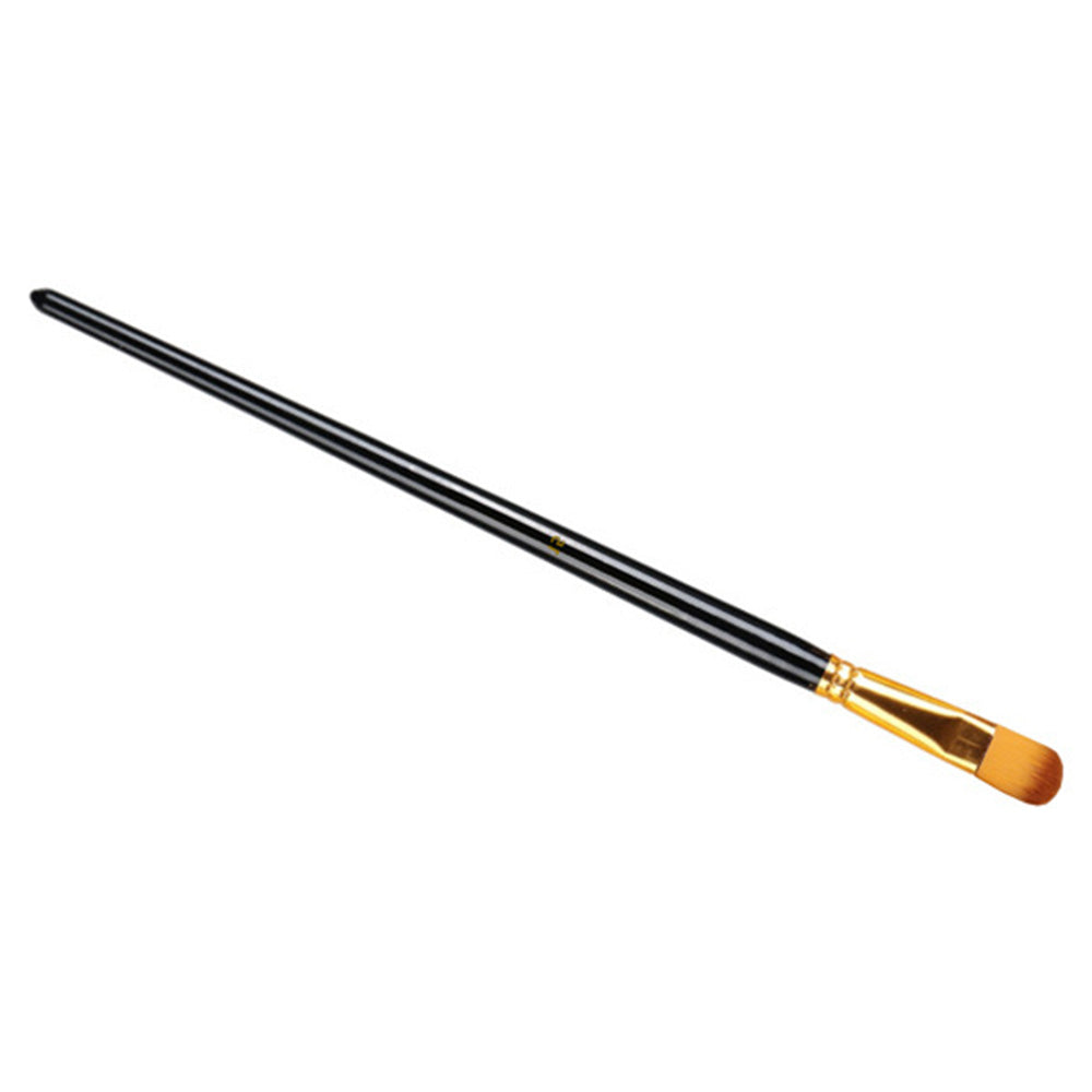 15Pcs Set Artist Paint Brushes with Sponge Brush for Watercolour Oil Painting Black