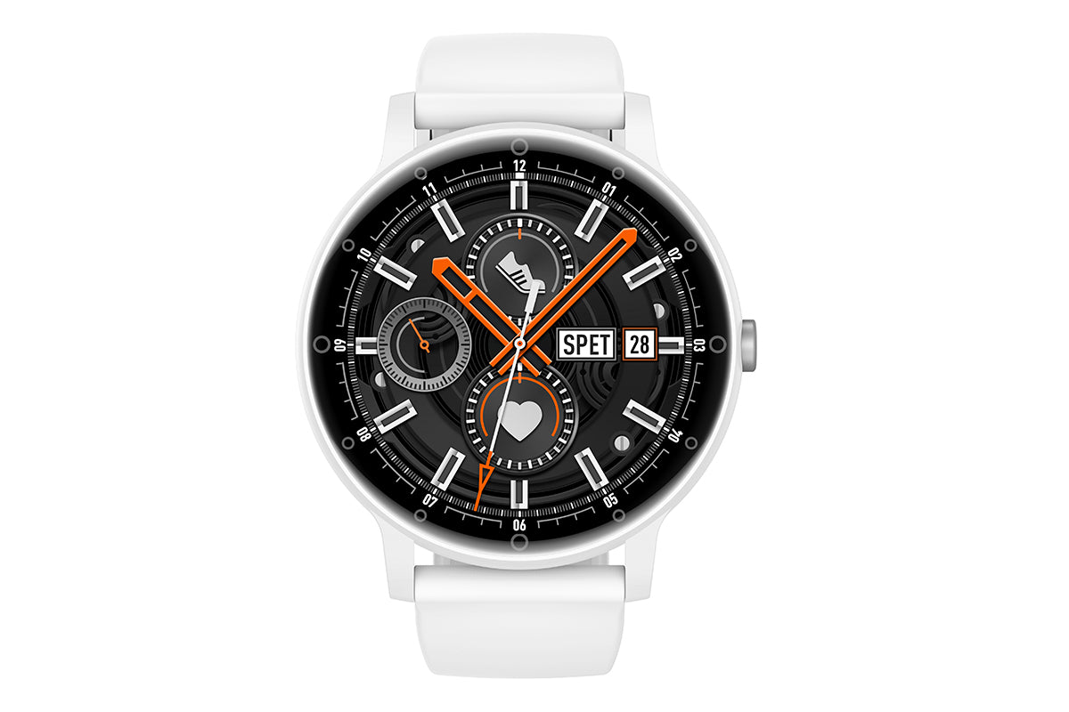 Smart Watches for Men Bluetooth Call Military Smart Watch with Heart Rate Sleep Monitor-White