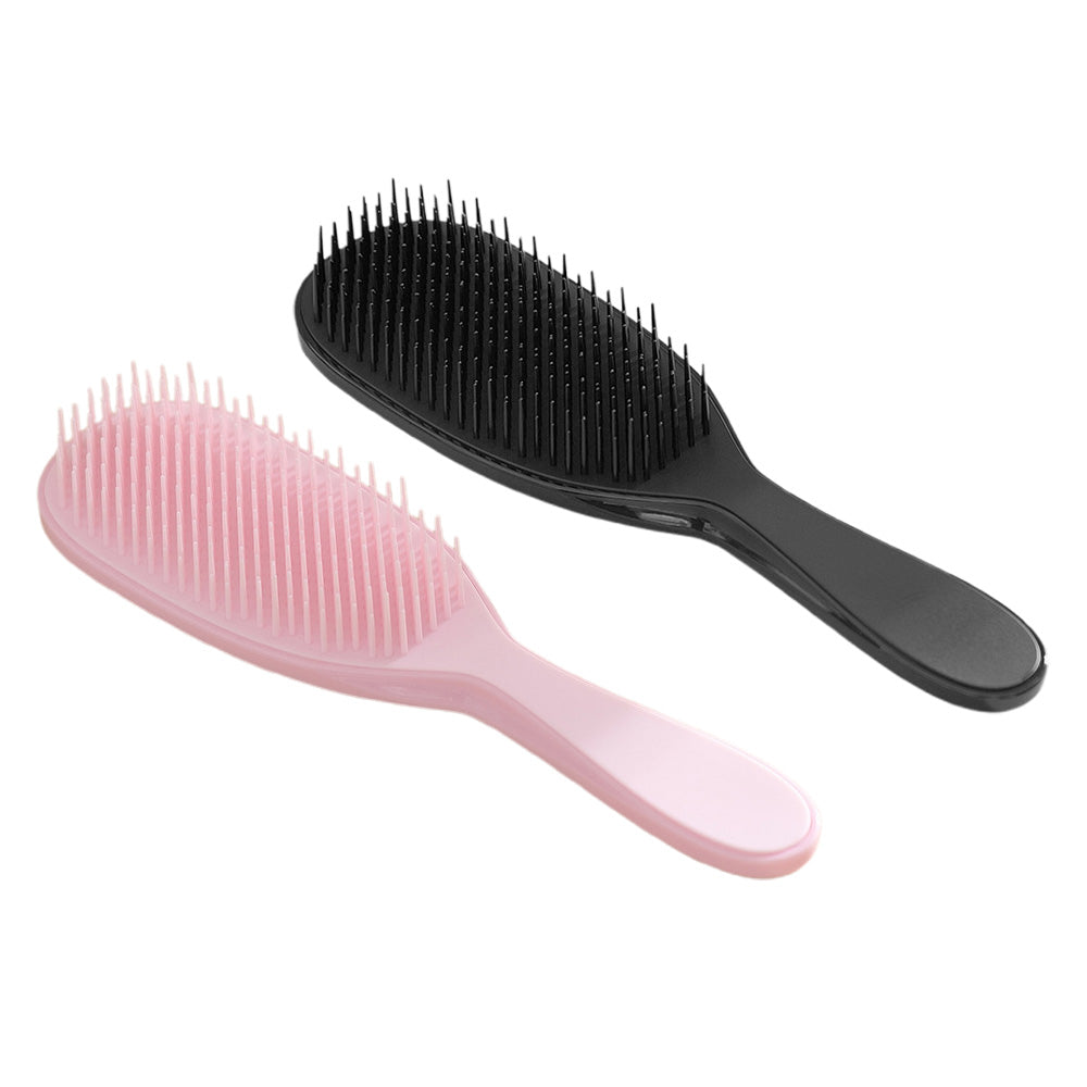 2Pcs Set Detangler Hair Brush Effortlessly Eliminate Knots and Reduce Breakage for Wet and Dry Hair
