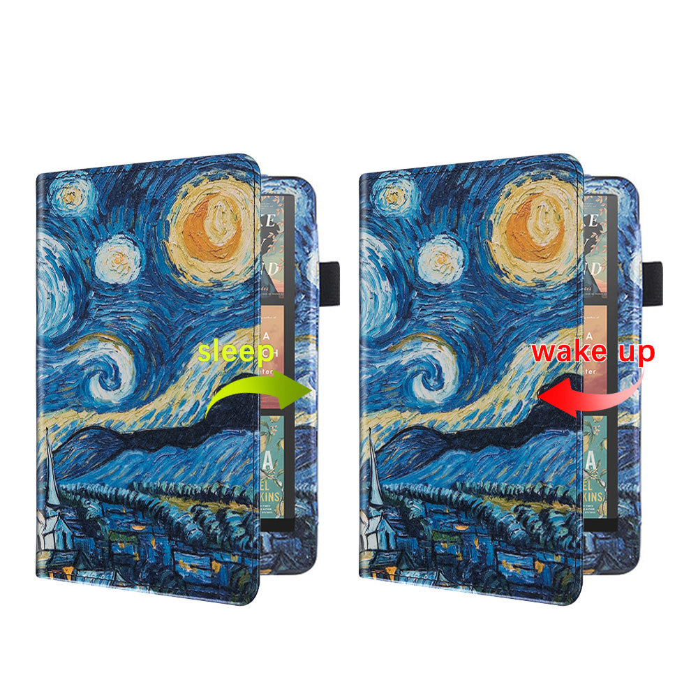 Auto Sleep Wake Protective Case with Stand for Kindle Paperwhite 12th Gen 2024 Released PU Leather Cover Multicolor