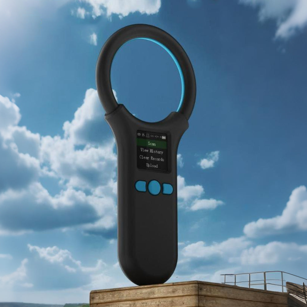 Pet Chip Reader 134.2KHz/125KHz Dog & Animal ID Tag Scanner Black