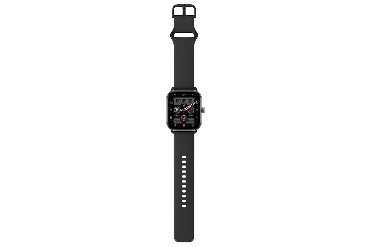 Bluetooth Calling Smartwatch with 1.85 Inch Display Fitness and Health Tracking for Men and Women -Black