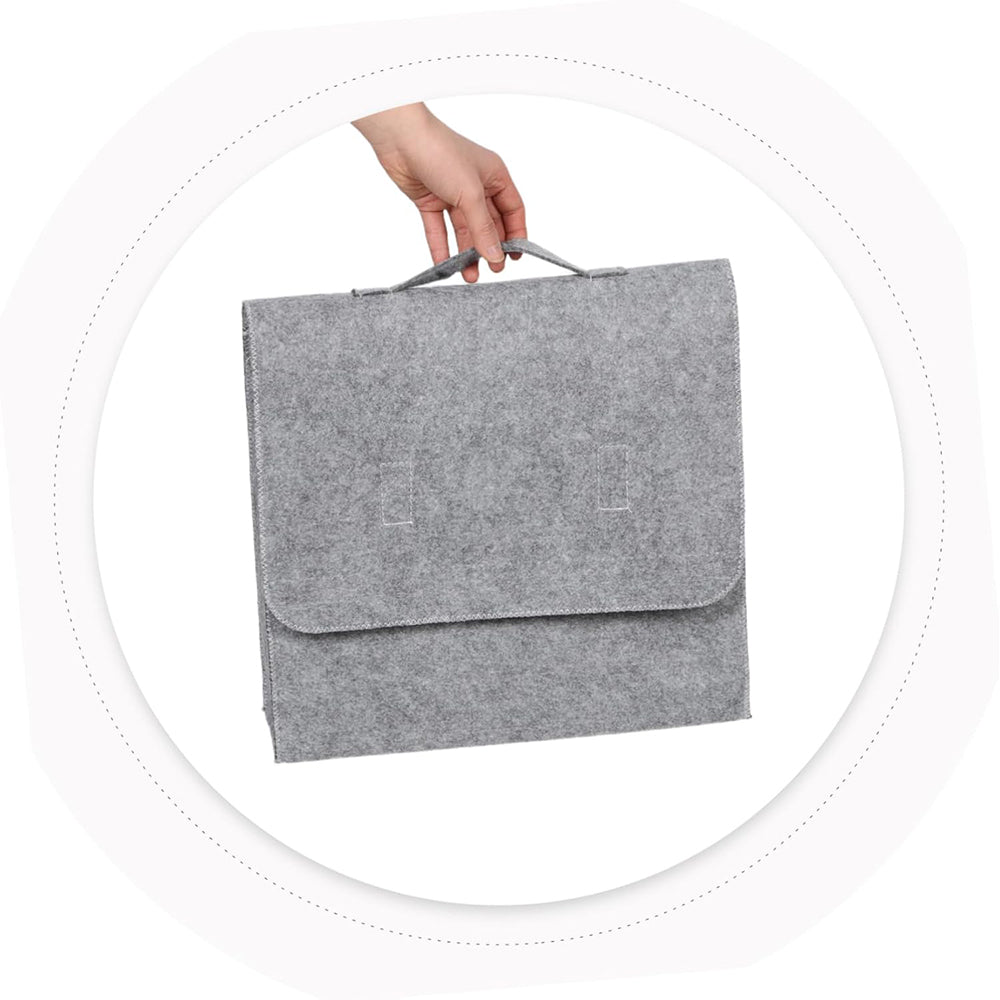 5Pcs Sauna Felt Kit with Hat and Gloves-Grey