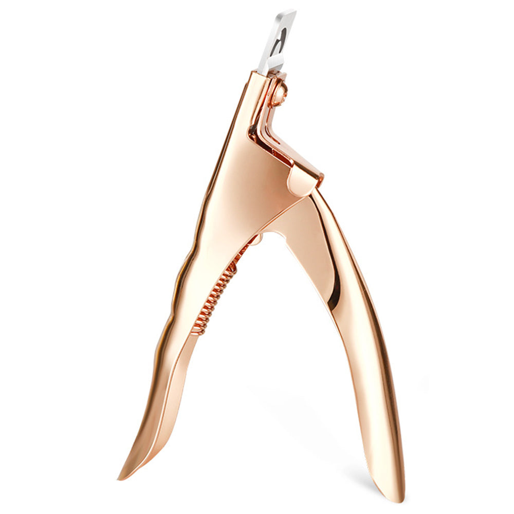 Nail Scissor False Nail Clipper Acrylic Nail Tips Cutter Manicure Tool Golden