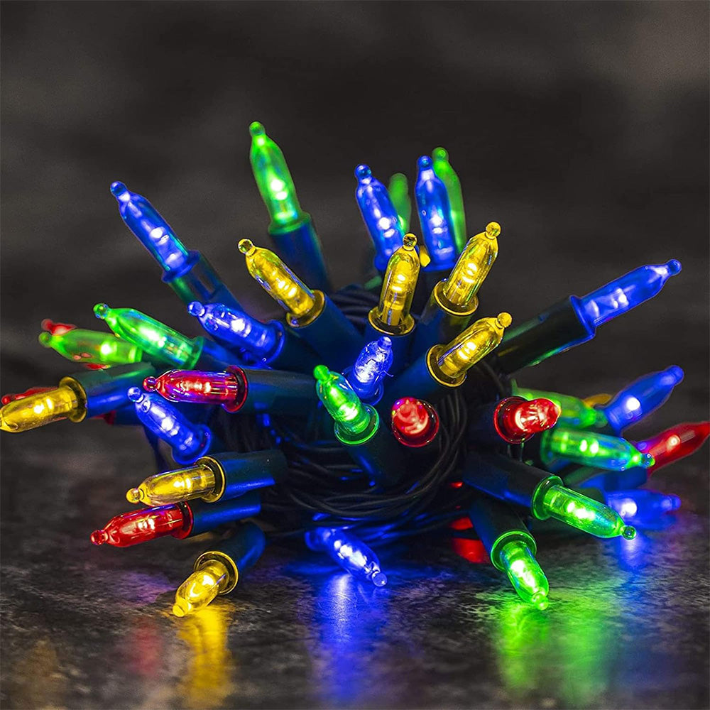 2 Pack Dazzle Bright Christmas String Lights Battery Operated 8 Modes Lights String Holiday Xmas Decorations Mixed Color