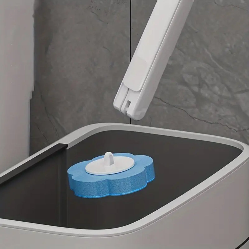 Disposable Toilet Brush Set with 18Pcs Replacement Brush Heads Grey