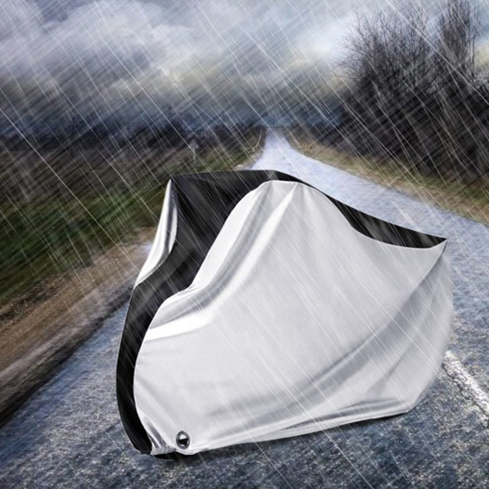 210D Waterproof Bike Cover with Lock Hole for Outdoor Storage