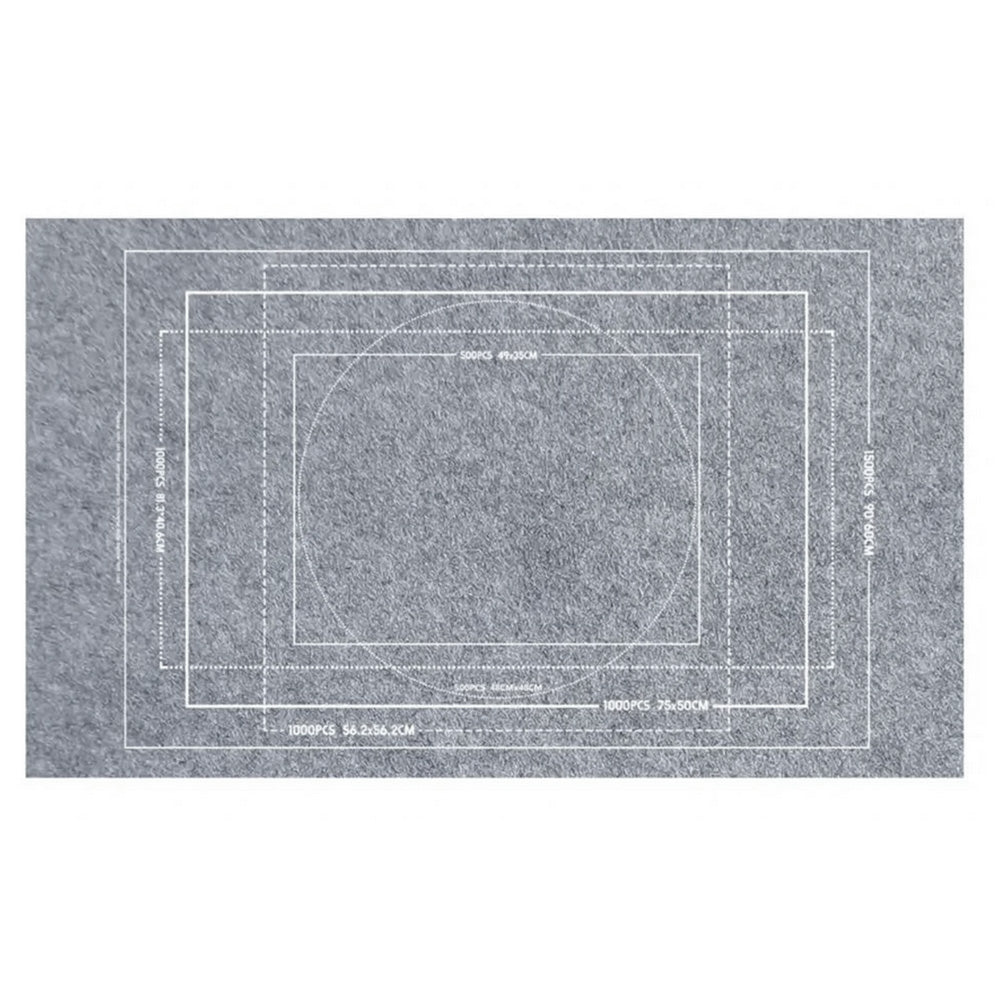 Roll Up Jigsaw Puzzle Mat with 4 Sorting Trays Portable Puzzle Storage Saver Pad for 500- 1500 Pieces Jigsaw Grey