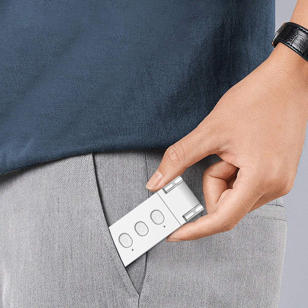 Rechargeable Clip-on Book Light 5 Color Temperatures 6 Brightness Dimmable Reading Light White