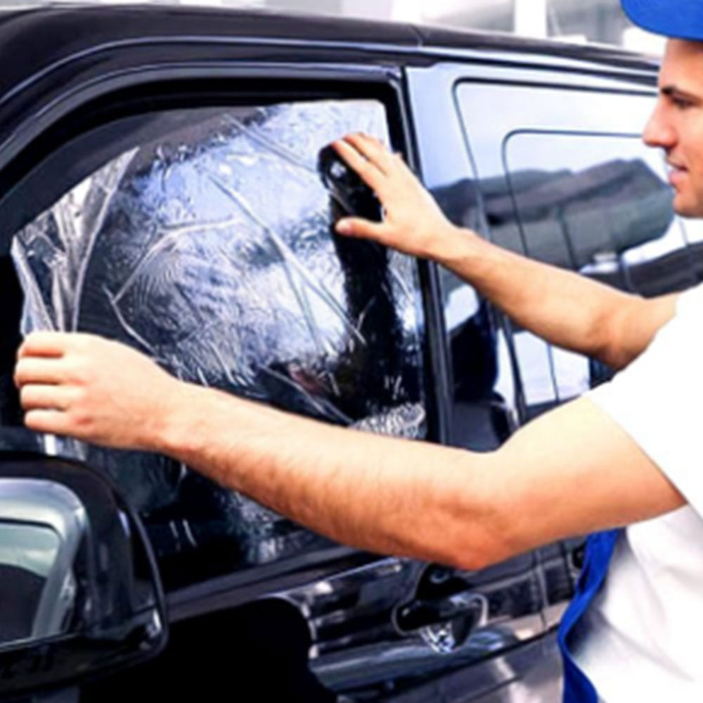 300x50cm Car Window Tint Film Heat Resistant Black Roll Car Windshield Shade