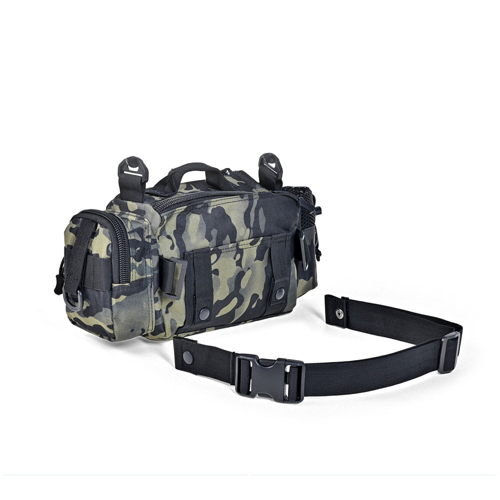 Fishing Tackle Bags Single Shoulder Crossbody Bag Waist Pack Fish Lures Gear Bag Green