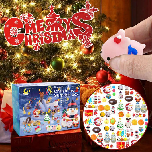 24 Days Christmas Fidget Advent Calendar Christmas Countdown Calendar with 24 Toys Xmas Surprise Blind Box