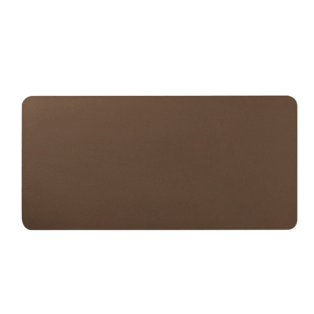 Water Resistant Mousepad PU Leather Large Mouse Pad Anti Slip Gaming Desk Mat Brown