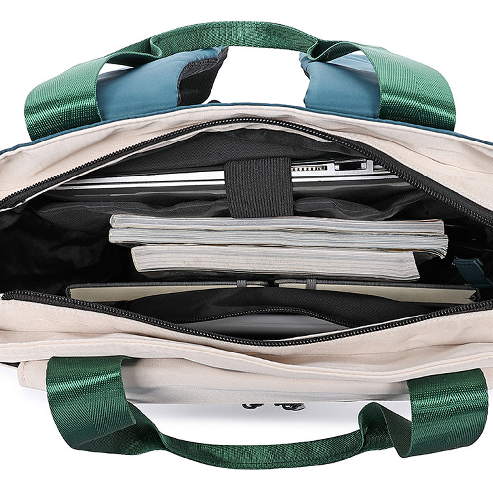 2-in-1 Laptop Tote Backpack Convertible Daypack with USB Charging Port for Work Travel Green