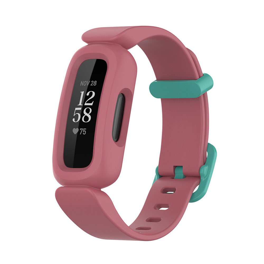 2Pcs For Fitbit Ace 3 Replacement Wristband Kids Silicone Watch Straps Pink