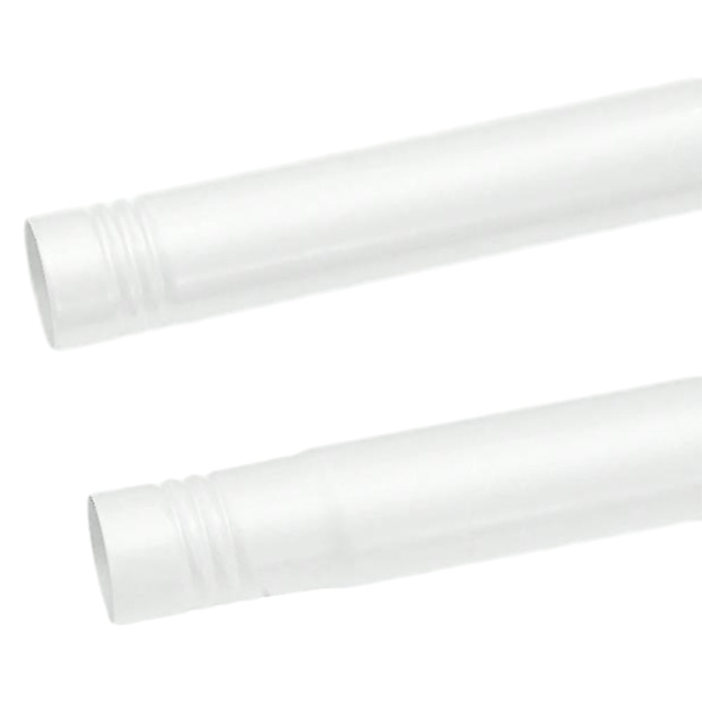 Curtain Rods Set Metal Splicing Curtain Poles White