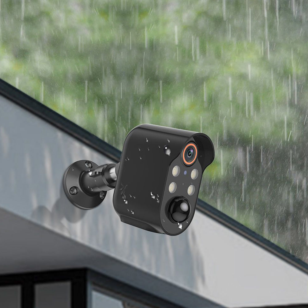 Wireless Security Camera AI Motion Detection WiFi Surveillance Home Camera with Color Night Vision Black