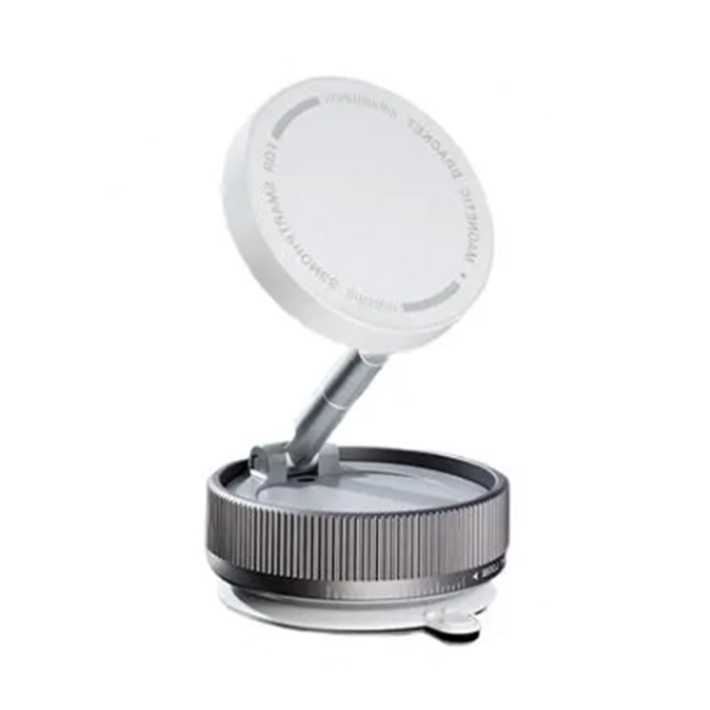 Foldable Vacuum Suction Car Phone Holder Adjustable Phone Holder Mount for Car White