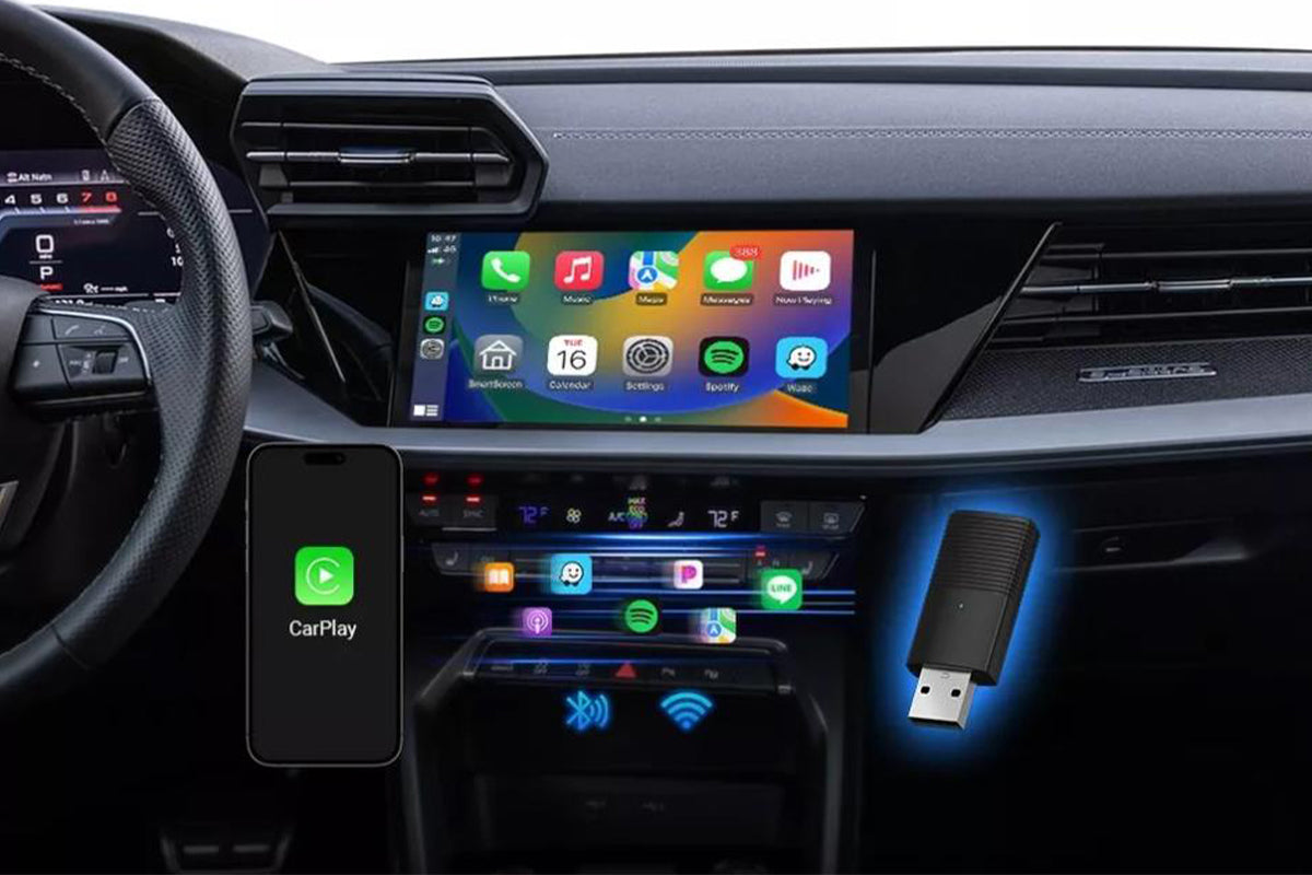 For Apple CarPlay Wireless Adapter Car Play Dongle Bluetooth WiFi Fast Connect