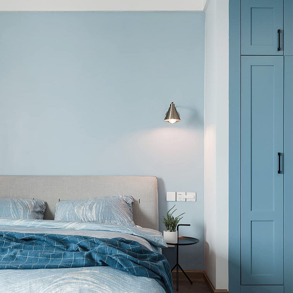 Self-Adhesive Solid Color Wallpaper Wall Sticker Home Decor -Blue